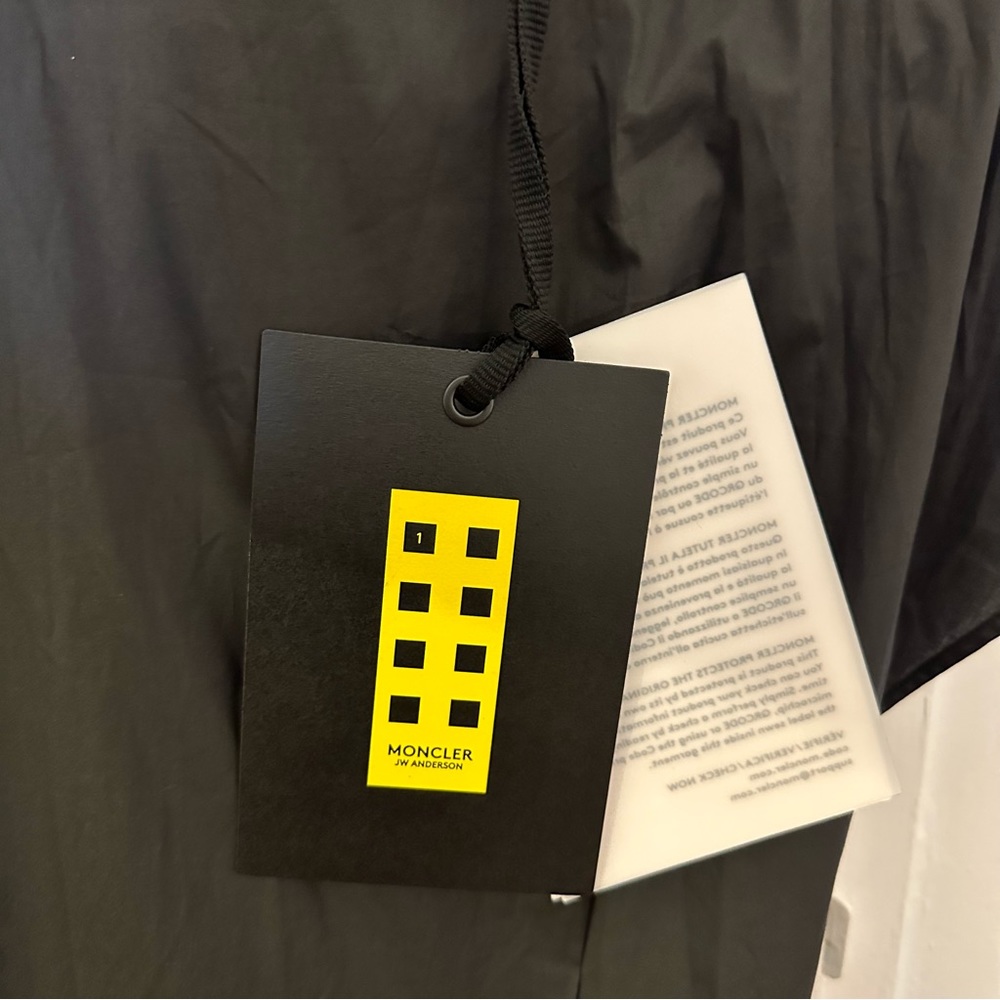 Moncler Genius JW Anderson Asymmetrical Midi Dress Black Size IT40 US XS NWT - Picture 8 of 10